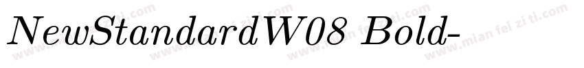 NewStandardW08 Bold字体转换